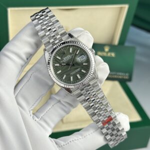Rolex Datejust 126234 904L Steel Green Palm Dial 36mm Jub Super Clone