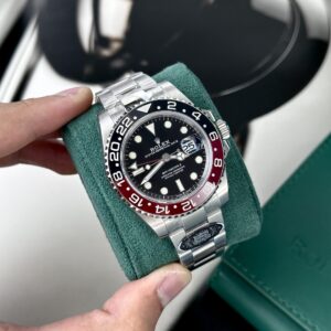Alternative view of Rolex GMT-Master II 16710 Coke 904L Steel Black Dial 40mm Oyster Super Clone