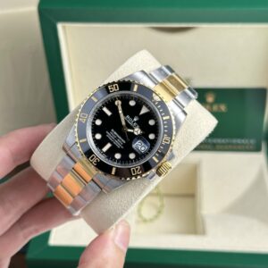 Alternative view of Rolex Submariner 126613LN SS/YG Plated Black Dial 41mm Oyster Super Clone
