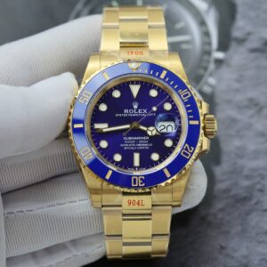 Alternative view of Rolex Submariner 126618LB YG Plated Blue Dial 40mm Oyster Super Clone
