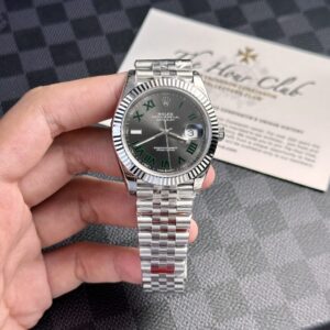 Rolex Datejust 126334 904L Steel Wimbledon Grey Dial 41mm Jub Super Clone