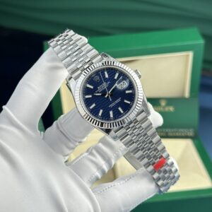 Rolex Datejust 126334 904L Steel Blue Motif Dial 41mm Jub Super Clone