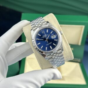 Alternative view of Rolex Datejust 126334 904L Steel Blue Dial 41mm Jub Super Clone