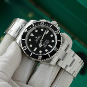 Alternative view of Rolex Submariner 114060 No Date 904L Steel Black Dial 40mm Oyster Super Clone