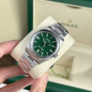 Rolex Oyster Perpetual 126000 904L Steel Green Dial 36mm Oyster Super Clone