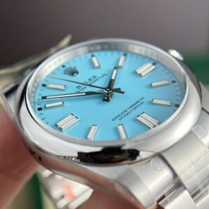 Alternative view of Rolex Oyster Perpetual 124300 904L Steel Ice Blue Dial 41mm Oyster Super Clone