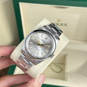 Rolex Oyster Perpetual 124300 904L Steel Silver Dial 41mm Oyster Super Clone