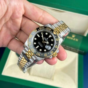 Alternative view of Rolex GMT-Master II 126713GRNR SS/YG Plated Black Dial 40mm Jub Super Clone