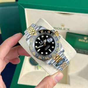 Rolex GMT-Master II 126713GRNR SS/YG Plated Black Dial 40mm Jub Super Clone