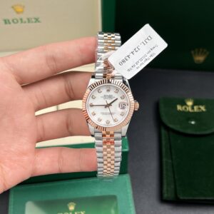 Rolex Datejust SS/RG Plated MOP Dial CZ Diamonds 31mm Jub Super Clone