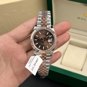 Rolex Datejust 126331 SS/RG Plated Chocolate Dial 41mm Jub Super Clone