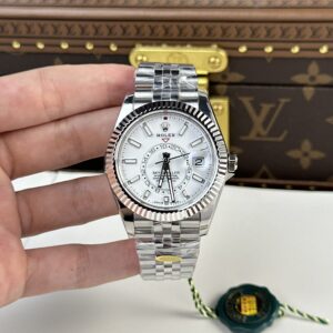 Rolex Sky-Dweller 326934 316L Steel White Dial 42mm Jub AAA Replica