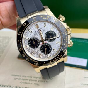Alternative view of Rolex Daytona 116518LN YG Plated Meteorite Dial 40mm Oysterflex Super Clone