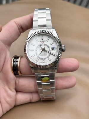 Rolex Sky-Dweller 326934 316L Steel White Dial 42mm Oyster AAA Replica