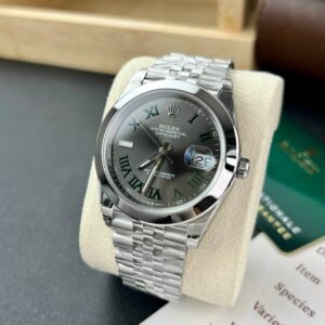 Rolex Datejust 126300 904L Steel Wimbledon Grey Dial 41mm Jub Super Clone