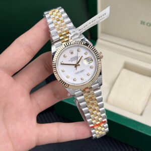 Rolex Datejust SS/YG Plated MOP Dial CZ Diamonds 41mm Jub Super Clone