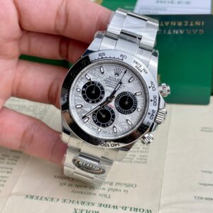 Alternative view of Rolex Daytona 116509 904L Steel Meteorite Dial 40mm Oyster Super Clone