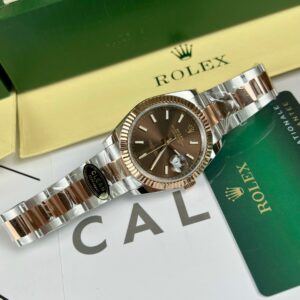 Rolex Datejust 126331 SS/RG Plated Chocolate Dial 41mm Oyster Super Clone
