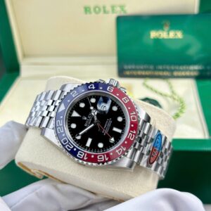 Alternative view of Rolex GMT-Master II 126710BLRO Pepsi 904L Steel Black Dial 40mm Jub Super Clone
