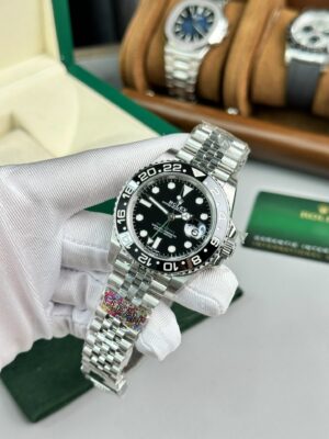 Alternative view of Rolex GMT-Master II 116710LN 904L Steel Black Dial 40mm Jub Super Clone