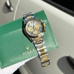 Rolex Daytona SS/YG Plated Dark MOP Dial With Diamonds 40mm Oyster Super Clone