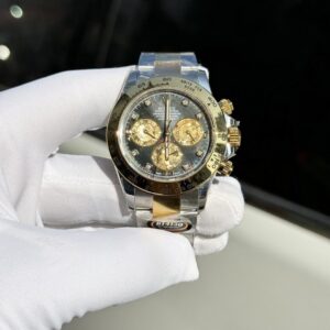 Alternative view of Rolex Daytona SS/YG Plated Dark MOP Dial With Diamonds 40mm Oyster Super Clone