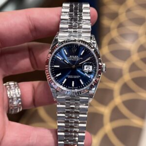 Alternative view of Rolex Datejust 126334 904L Steel Blue Dial 36mm Jub Super Clone