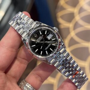 Alternative view of Rolex Datejust 126334 904L Steel Black Dial 36mm Jub Super Clone