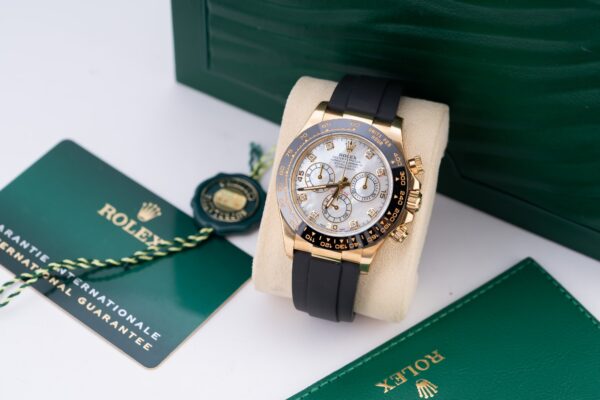 Rolex Daytona RG Plated MOP Dial With Diamonds 40mm Oysterflex Super Clone