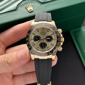 Rolex Daytona 116518LN YG Plated Champagne/Black Dial 40mm Oysterflex Super Clone
