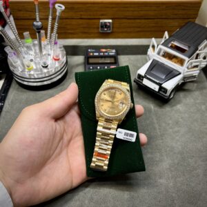 Alternative view of Rolex Day-Date YG Plated Champagne Dial With Diamonds 40mm Super Clone