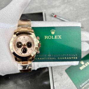 Rolex Daytona 116505 RG Plated Pink Dial 40mm Oyster Super Clone