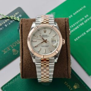 Rolex Datejust SS/RG Plated White Dial 41mm Jub Super Clone