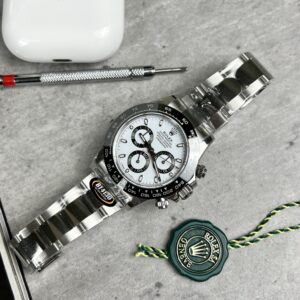 Alternative view of Rolex Daytona 116500LN 904L Steel White Dial 40mm Oyster Super Clone