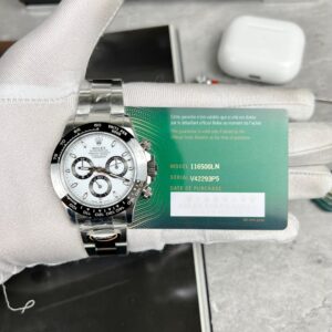 Rolex Daytona 116500LN 904L Steel White Dial 40mm Oyster Super Clone