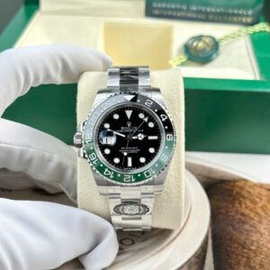 Rolex GMT-Master II 126720VTNR Sprite 904L Steel Black Dial 40mm Oyster Super Clone