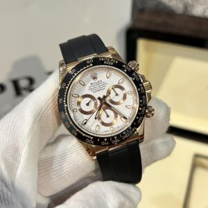 Alternative view of Rolex Daytona RG Plated White Dial 40mm Oyster Super Clone