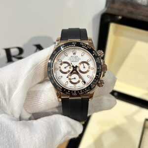 Rolex Daytona RG Plated White Dial 40mm Oyster Super Clone
