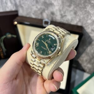 Alternative view of Rolex Day-Date 228238 YG Plated Green Dial 40mm Super Clone