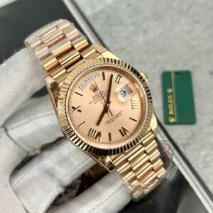 Alternative view of Rolex Day-Date 228239 YG Plated Pink Dial 40mm Super Clone