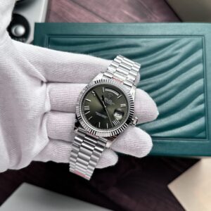 Alternative view of Rolex Day-Date 228236 904L Steel Green Dial 40mm Super Clone