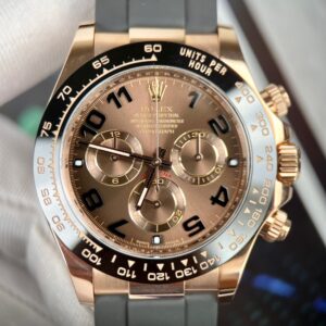 Alternative view of Rolex Daytona 116515LN RG Plated Brown Dial 40mm Oysterflex Super Clone