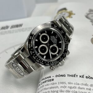 Alternative view of Rolex Daytona 116500LN Godzilla 904L Steel Black Dial 40mm Oyster Super Clone