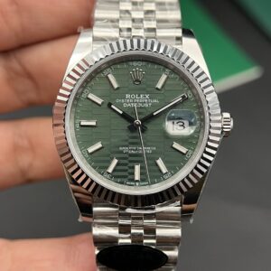 Rolex Datejust 126234 904L Steel Fluted Green Dial 36mm Jub Super Clone