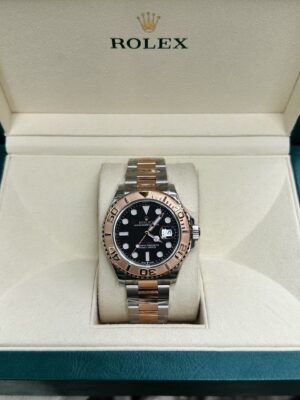 Rolex Yacht-Master 126621 SS/RG Plated Black Dial 40mm Oyster Super Clone