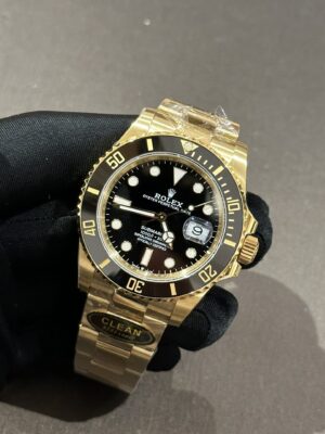 Alternative view of Rolex Submariner 116618LN YG Plated Black Dial 40mm Oyster Super Clone