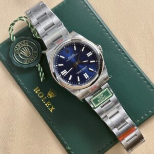 Alternative view of Rolex Oyster Perpetual 124300 316L Steel Blue Dial 41mm Oyster KGF Replica