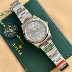 Alternative view of Rolex Oyster Perpetual 124300 316L Steel Silver Dial 41mm Oyster KGF Replica