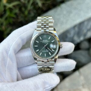 Alternative view of Rolex Datejust 126334 904L Steel Green Dial 36mm Jub Super Clone