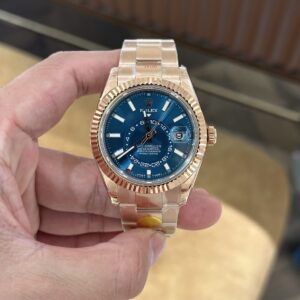 Rolex Sky-Dweller 336935 RG Plated Blue Dial 42mm Oyster NBF Replica